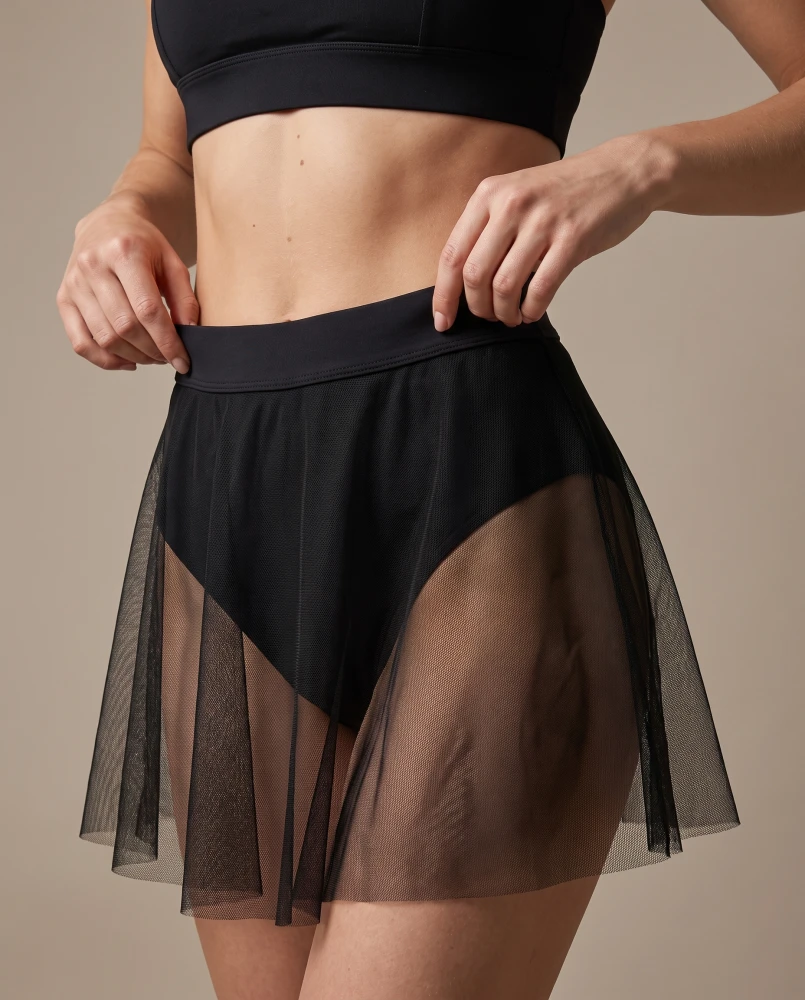 Black_Mesh_Overlay_Dance_Skirt_Waistband_Fit_Closeup.jpg